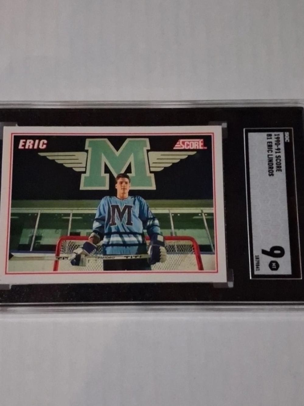 Eric Lindros 1990-91 Rookie SGC9 Hockey Sport Card